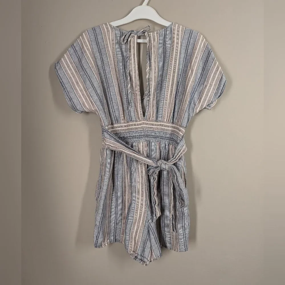 American Eagle Striped Cotton Romper – Size XS - Picture 5 of 8